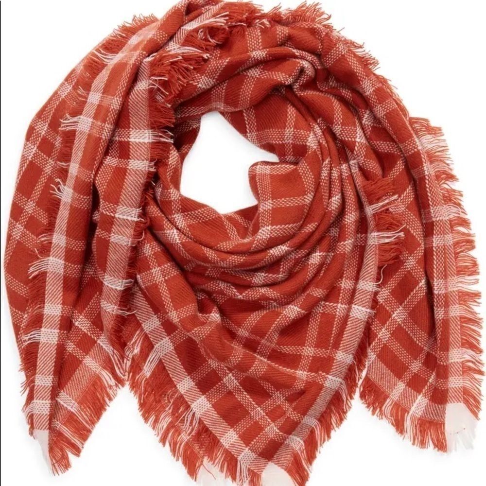 Madewell Oversized Russet Blanket Scarf